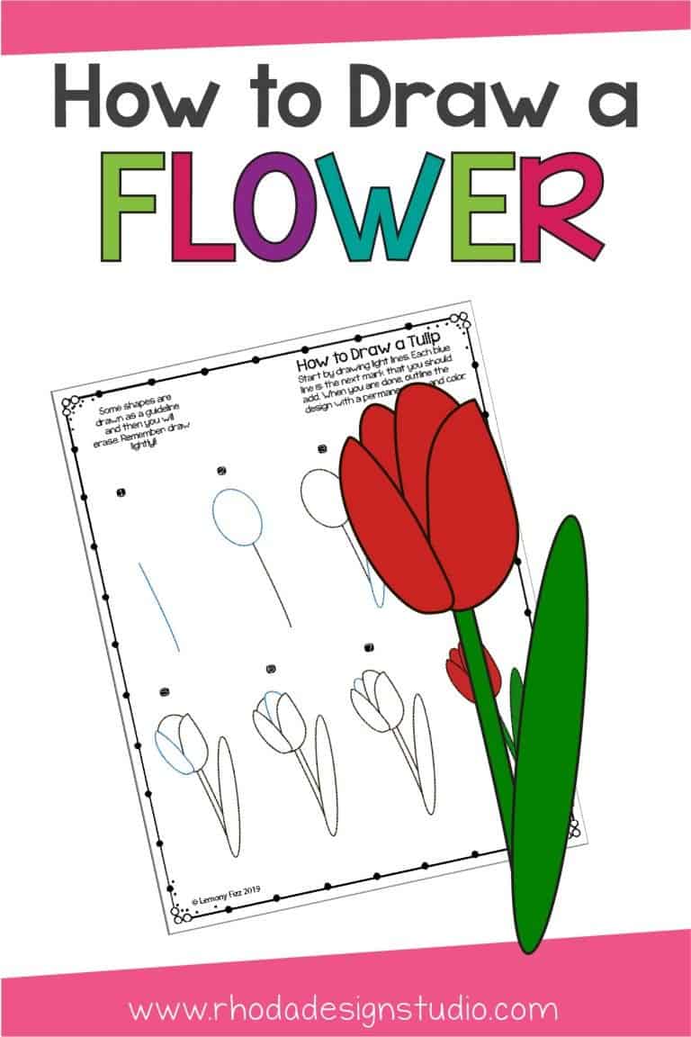 how to draw a flower set of free drawing directions to download step by step drawings