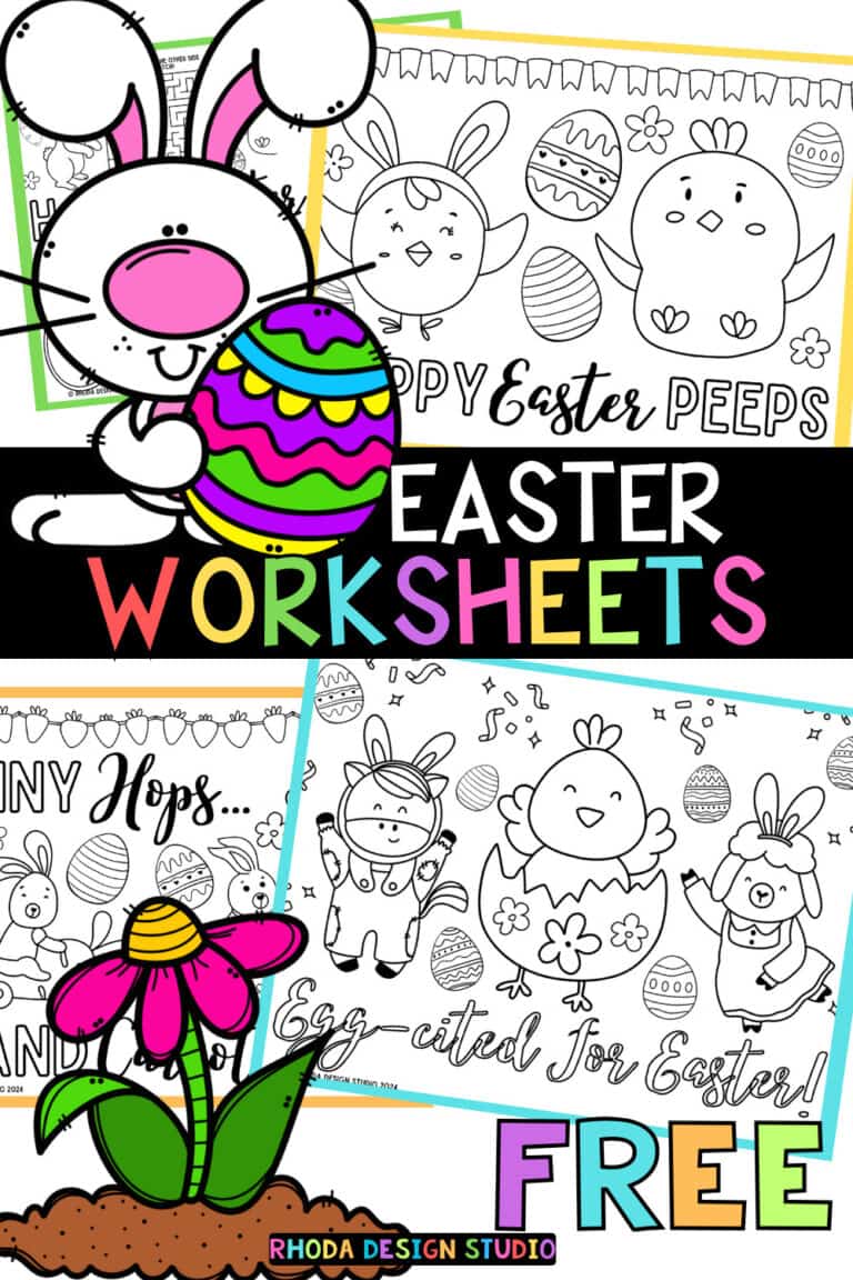 Printable Easter Placemats and Activities