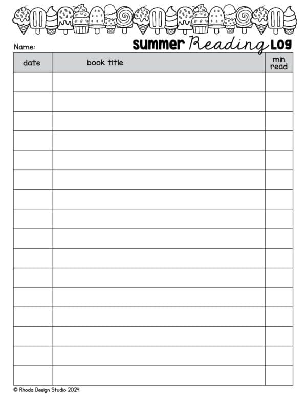 Take the first step toward a summer filled with reading joy! Download our free printable reading log for kids and start tracking their progress.