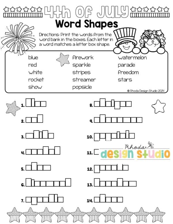 4th-july-word-shapes