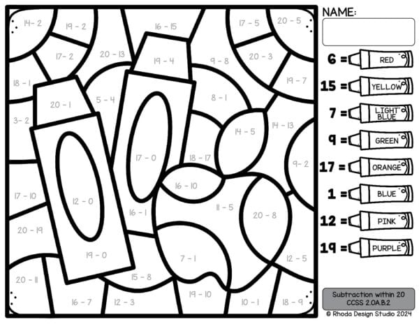 addition-subtraction-fall-color-by-number-to-20-14