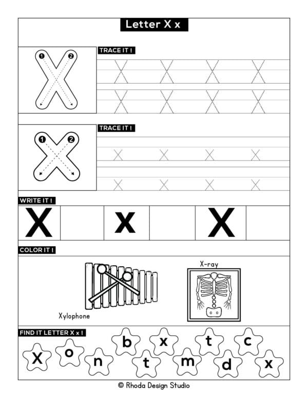 Letter-Activity_Letter X