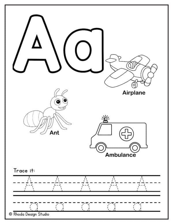 alphabet-color-trace_Letter A