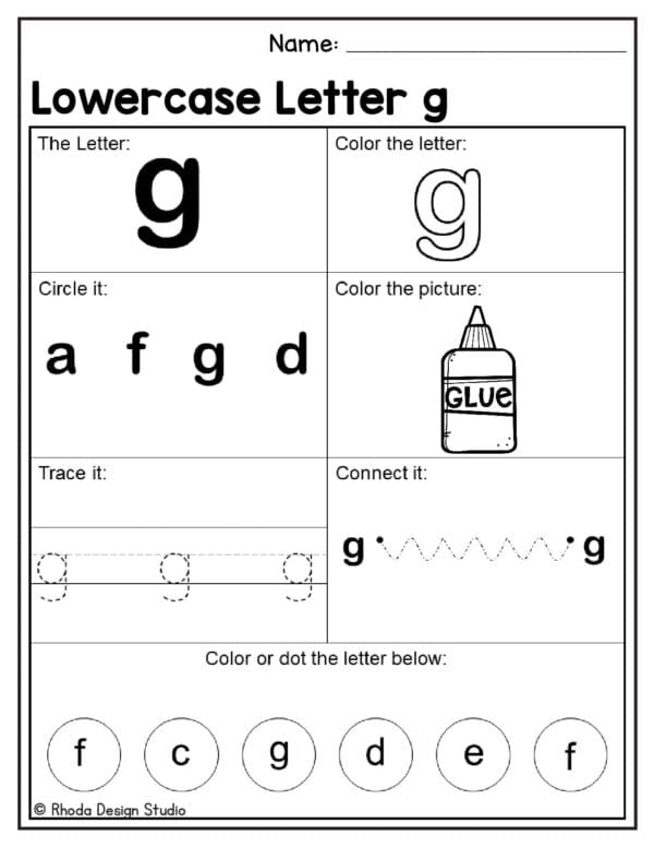 alphabet-lowercase-worksheet_Letter G