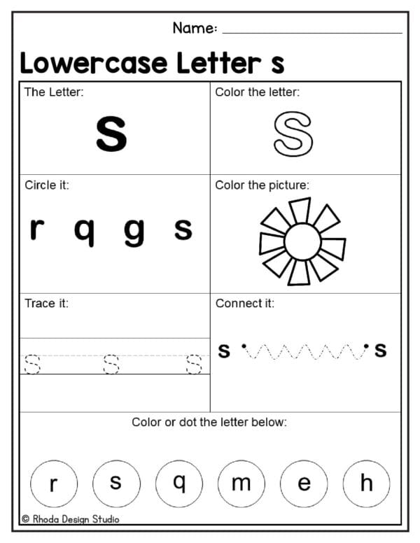 alphabet-lowercase-worksheet_Letter S