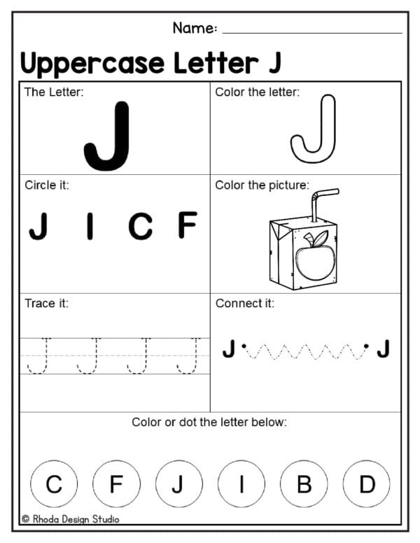 alphabet-uppercase-worksheet_Letter J