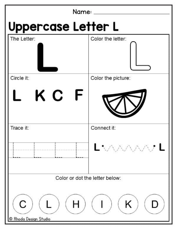 alphabet-uppercase-worksheet_Letter L