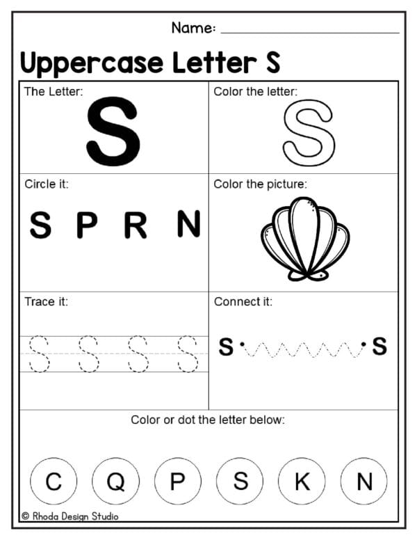 alphabet-uppercase-worksheet_Letter S