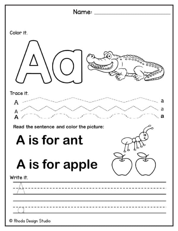 alphabet-writing-practice_Letter A