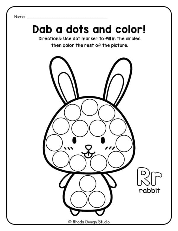 dot-marker-animals_Letter R