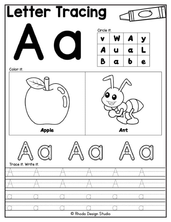 letter-tracing_Letter A