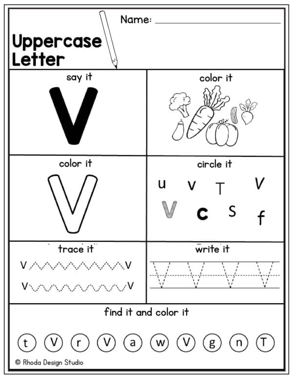 uppercase-letter-practice_Letter V