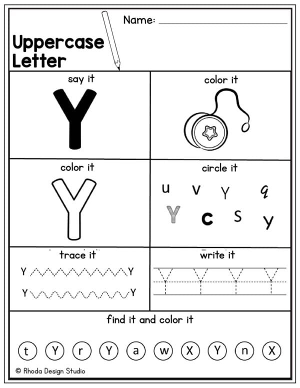 uppercase-letter-practice_Letter Y